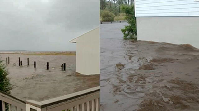 Sujeto comparte video del Huracán Florence y desata la ira de usuarios