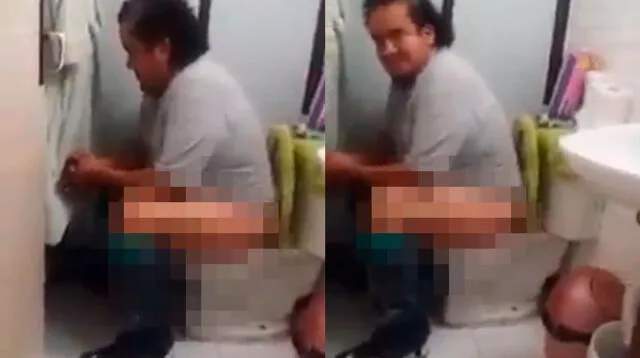 Niño sorprende a su papá en incómodo momento