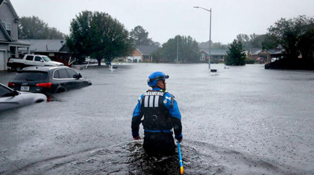 Inundaciones empeoraría tras paso de huracán Florence. 