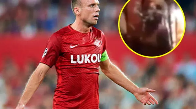 Futbolista ruso fue sorprendido por su esposa cuando se encontraba con otra mujer en un sauna