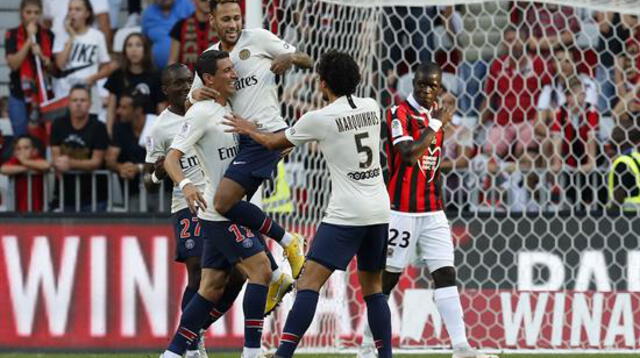 Festejo de Neymar celebrando su gol FOTO: EFE