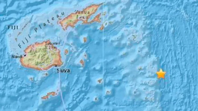 Terremoto de 6.6 se registro en Fiji
