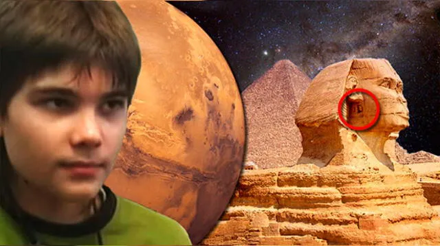 Boriska, conocido como el 'Niño de Marte' reveló los secretos que oculta la Gran Esfinge Giza en un video de YouTube