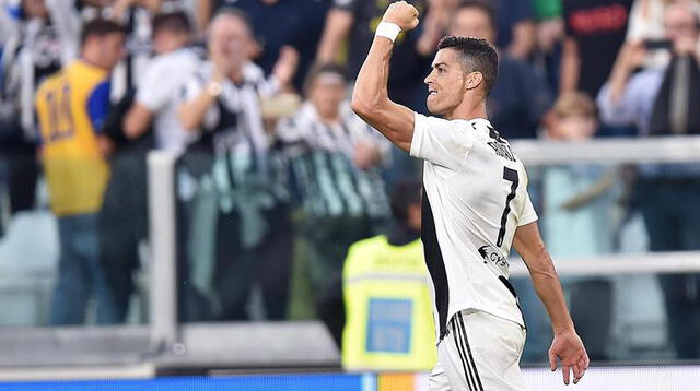 Cristiano celebra su gol ante el Genoa