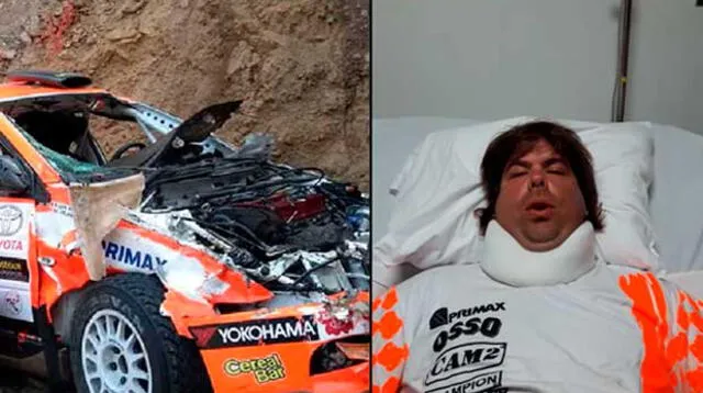 Raúl Orlandini sufrió un accidente en Caminos del Inca y dejó la contienda