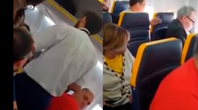 Video viral en YouTube muestra la agresión verbal del sujeto que no aguantó que mujer se siente a su lado en avión