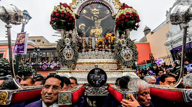 El Señor de los Milagros saldrá en su penúltimo recorrido por las calles de Lima