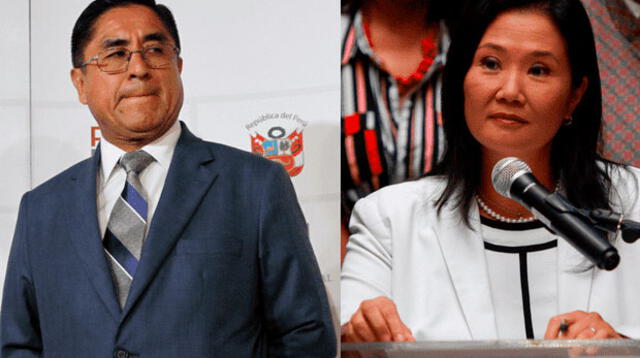 Ex juez César Hinostroza y Keiko Fujimori