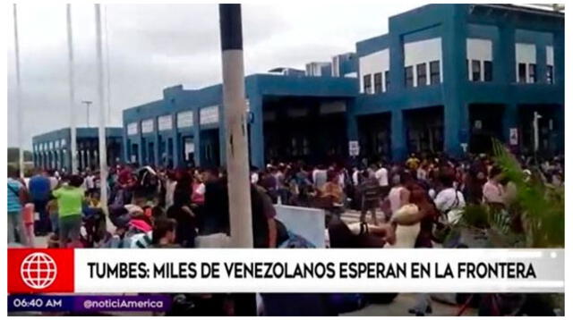 Cientos de venezolanos quieren ingresar al Perú
