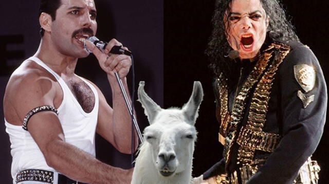 Michael Jackson tenía a llama como mascota y Freddie Mercury explotó