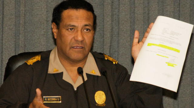 Raúl Becerra fue director de la PNP y hoy está detenido