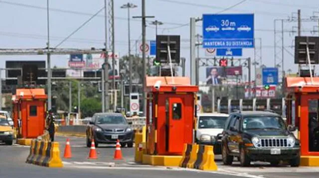 La concesionaria Rutas de Lima informó que los peajes que administra también elevarán  S/5.50