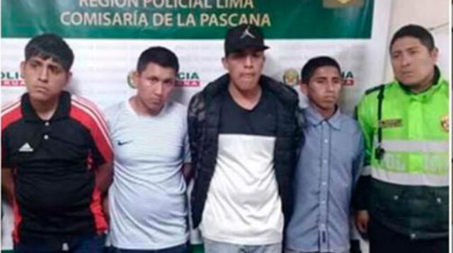 Poder Judicial de Lima Norte dictó 9 meses de prisión contra banda de asaltantes