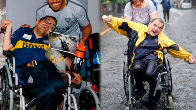 Ernerto Baldi atrapó la atención de todos los hinchas y su fotografía dio la vuelta al mundo