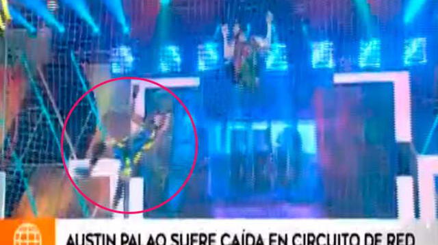 Esto es guerra: Austin Palao sufre fuerte caída durante prueba extrema