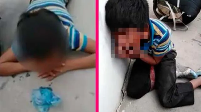 Niño pobre roba comida y es golpeado brutalmentel en Guatemala