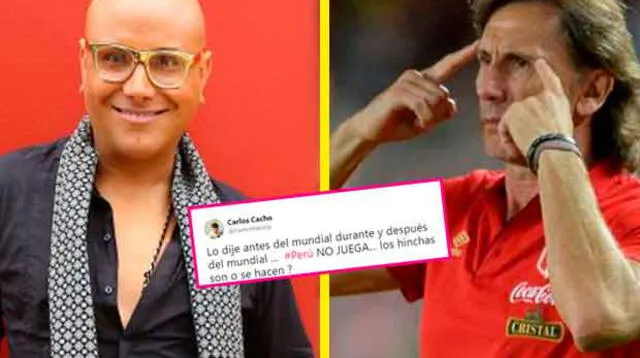 Carlos Cacho critica a la Selección peruana y usuarios le responde así