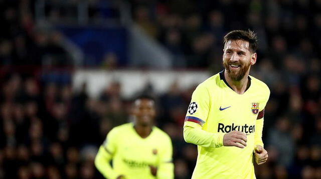 Messi está feliz en la Champions