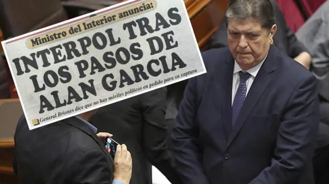 Alan García estuvo en mira de Interpol por caso Sergio Siragusa