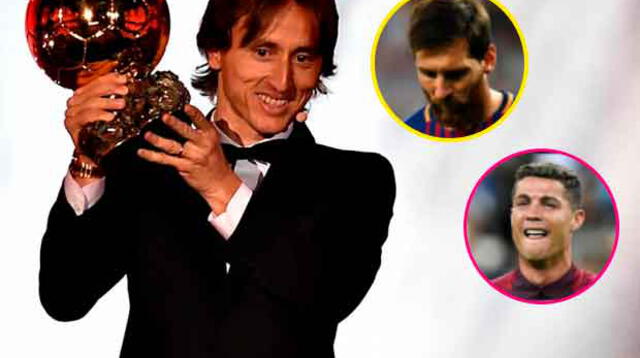 Luka Modric ganó el Balón de Oro 2018 y dejó sin reinado a Lionel Messi y Cristiano Ronaldo