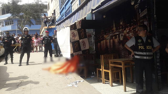 Víctima estaba almorzando en una cevichería