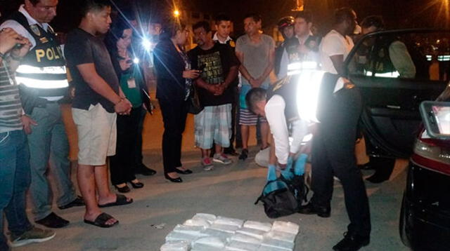 Policía encontró un maletín lleno de droga