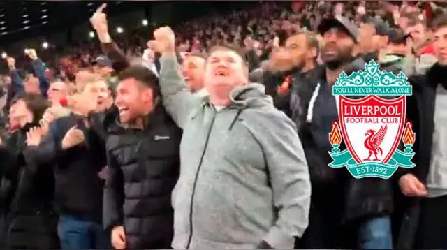 Hincha invidente del Liverpool celebró de esta manera el triunfo agónico ante Napoli