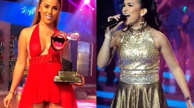 Yahaira Plasencia le ganó a Daniela Darcourt el premio a "Mejor cantante de salsa femenina 2018", en el programa 'En Boca de Todos'
