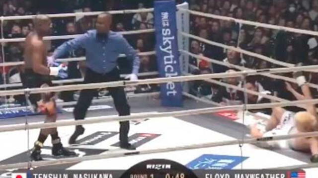 Floyd Mayweather derrotó a Kusawa en 42 segundos y cobró 88 millones de dólares [