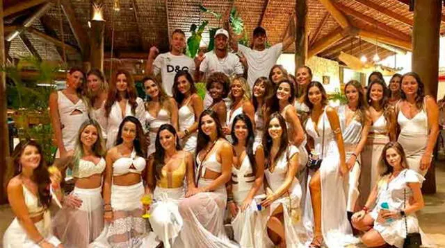 Neymar pasó la fiesta de Año Nuevo en Brasil con 26 mujeres
