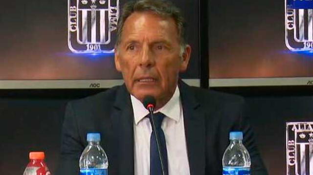 "Estoy contento de llegar a Alianza Lima, sino no hubiese venido", dijo Miguel Ángel Russo en conferencia de prensa