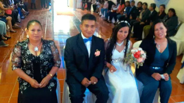 Feliz pareja de internos se casaron en penal del Cusco