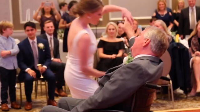 Padre e hija habían planeado toda la vida bailar una canción juntos en su matrimonio