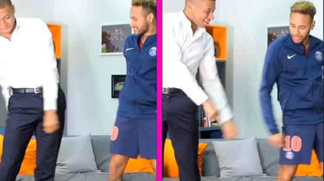 Neymar y Mbappé pasaron un momento agradable con estos pasos de baile