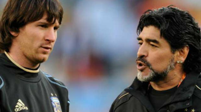 Diego Maradona dirigió a Lionel Messi en la Selección Argentina