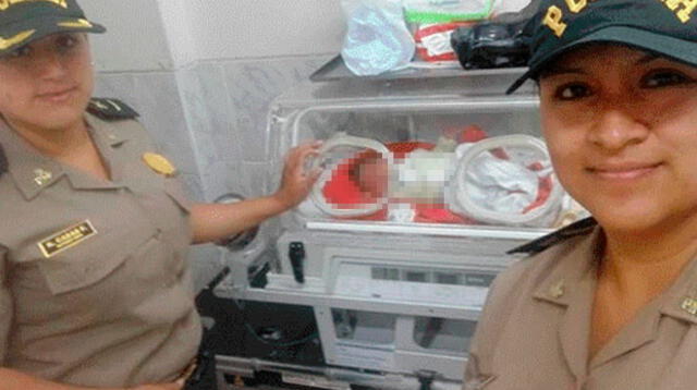 Agentes PNP encontraron a bebé abandonada