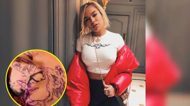 Karol G reveló detalles del tatuaje que se realizó Anuel AA en la espalda. 