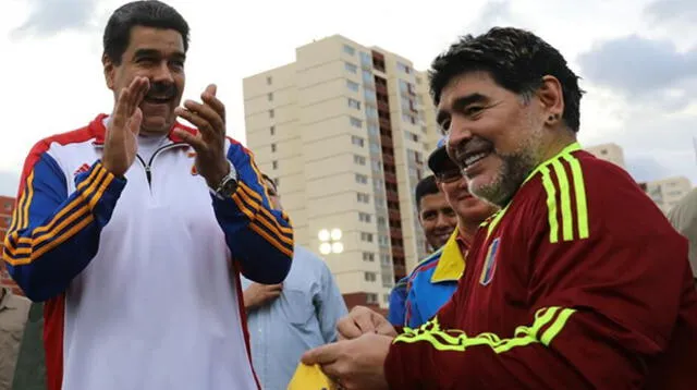 Diego Maradona: "Hoy, más que nunca, con Nicolás Maduro"