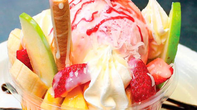 Los helados de fruta contienen menos calorías que los helados de crema Los helados de fruta contienen menos calorías que los helados de crema