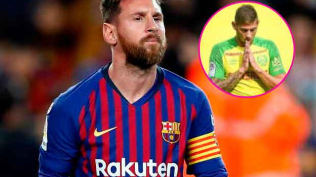 Lionel Messi sobre Elimiano Sala: "Por favor, no dejen de buscar"