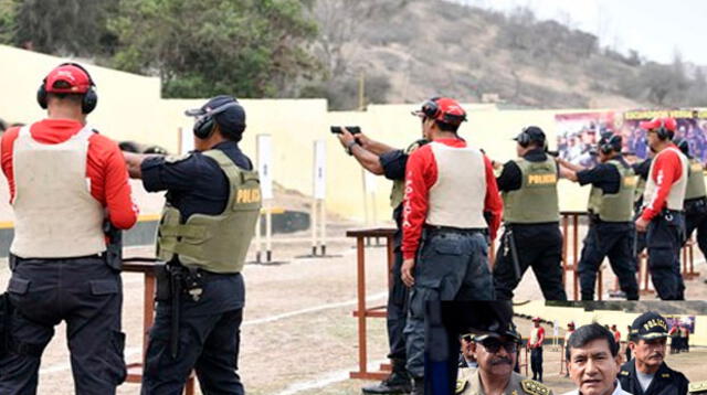 Los PNP en plena instrucción