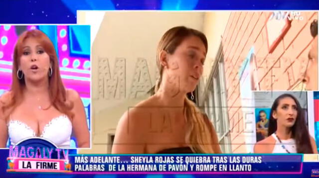 Magaly Medina enfrenta a hermana de Antonio Pavón y ahora sale en defensa de Sheyla Rojas