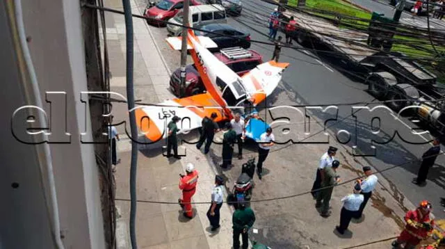 Cae avioneta de instrucción 