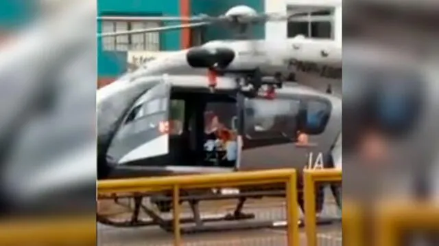Aeronave trasportaba a un agente herido de la Policía Nacional desde Tingo María.