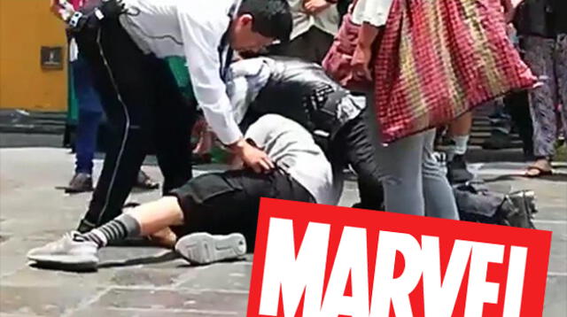 Ladrón fue capturado por peruano disfrazado del 'Soldado del Invierno'