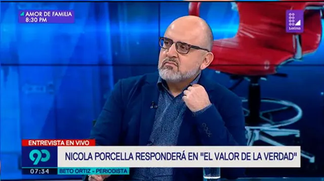 Beto Ortiz asegura que busca liderar el rating con presentación de Nicola Porcella