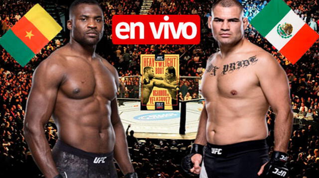 UFC EN VIVO | Caín Velásquez vs Francis Ngannou EN VIVO vía ESPN DirecTV EN DIRECTO: hora y canal TV ver pelea por UFC Fight Night Phoenix