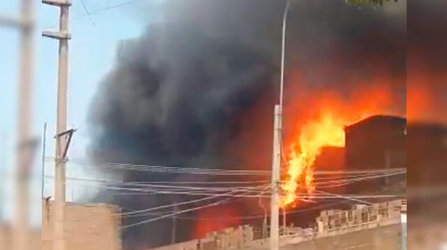 Incendio en vivienda de Comas