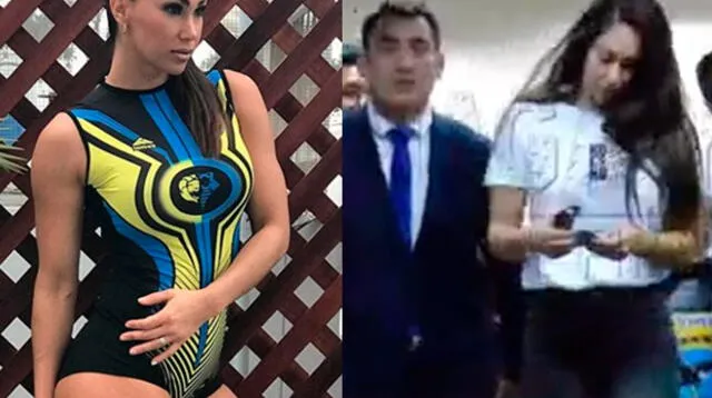 Melissa Loza acude a la Dirando para visitar a su novio detenido