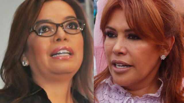 Magaly Medina y Milagros Leiva se lanzaron fuertes calificativos en sus respectivos programas